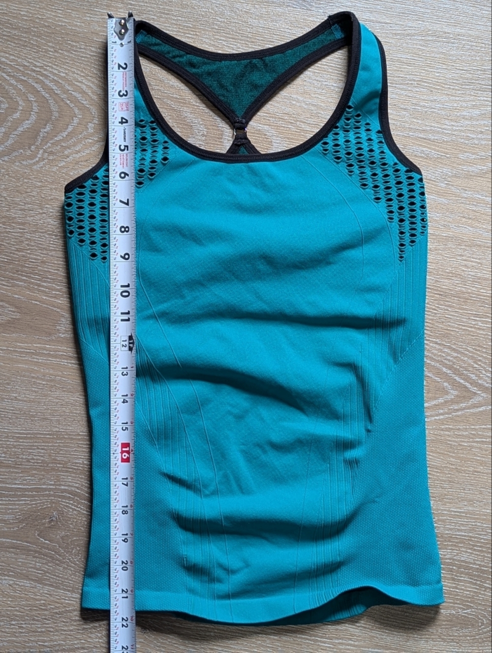 NUX‎ For Ahnu Yogasport Teal Athletic Tank Racerback Built-in Bra - Picture 8 of 8